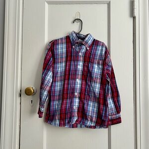 Bella Bliss Plaid Flannel Button Down Size 5